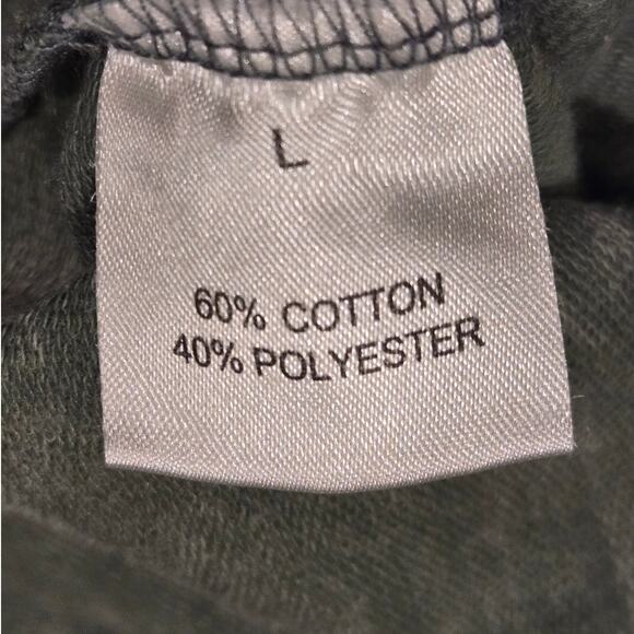 Jane and Delancey Relaxed Washed Green V-Neck Short Sleeve Women's Large - Picture 9 of 9